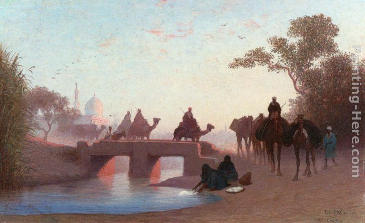 Environs du Caire painting - Charles Theodore Frere Environs du Caire art painting